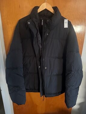 Black Puffer Jacket Womens 3X Old Navy